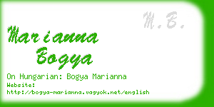 marianna bogya business card